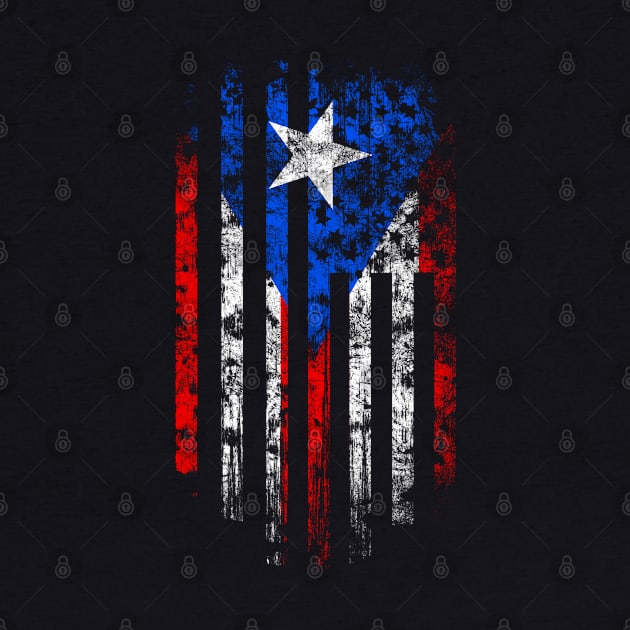 Puerto Rico and America Flag Combo by Family Heritage Gifts